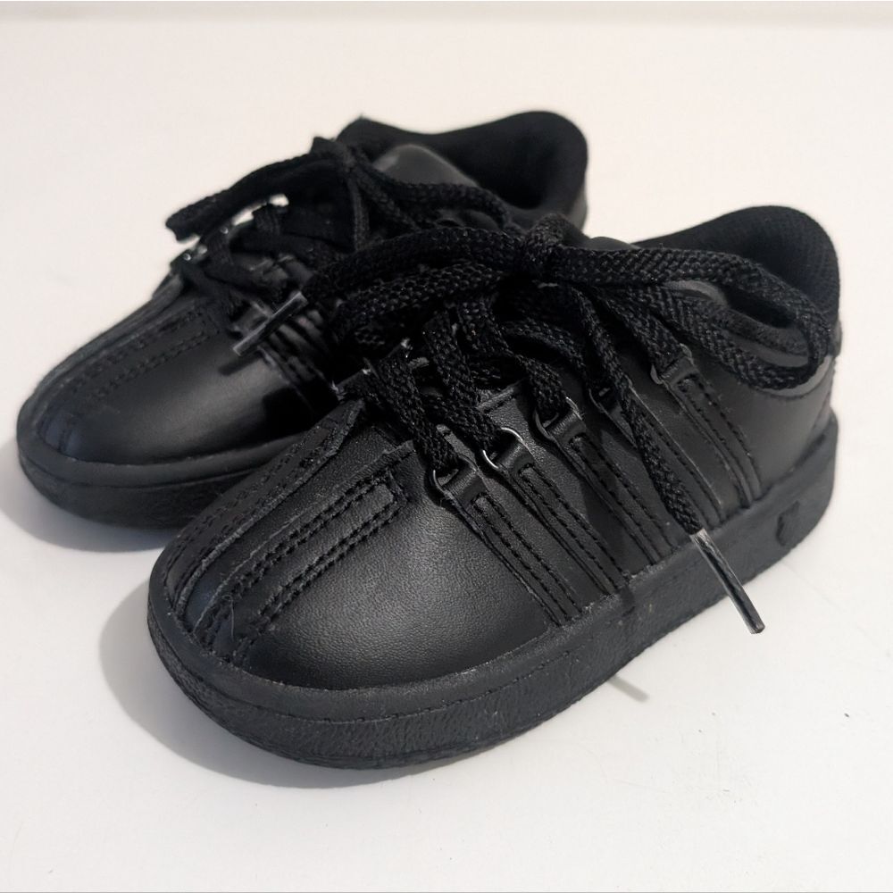 K-Swiss The Classics Lite Black Infants Size 6.5 Leather Sneakers